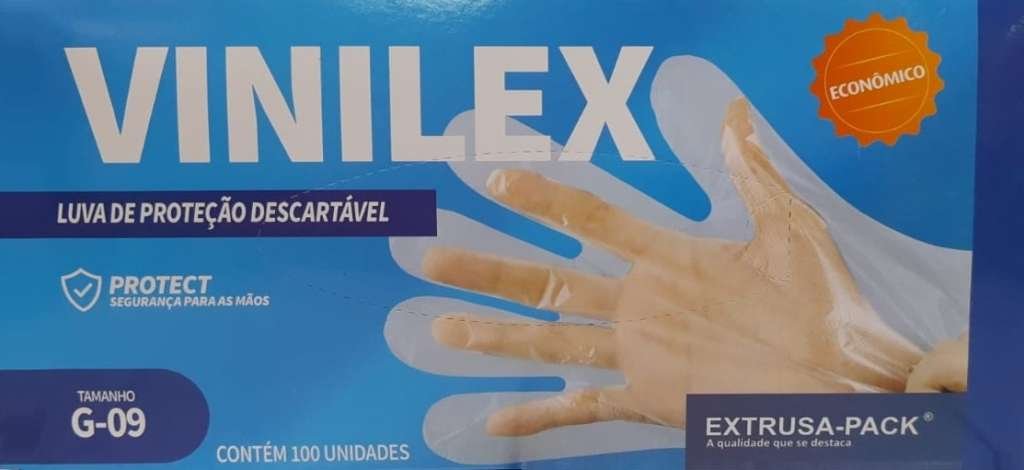 EXPK - LUVA VINILEX (G) - PT.100UN