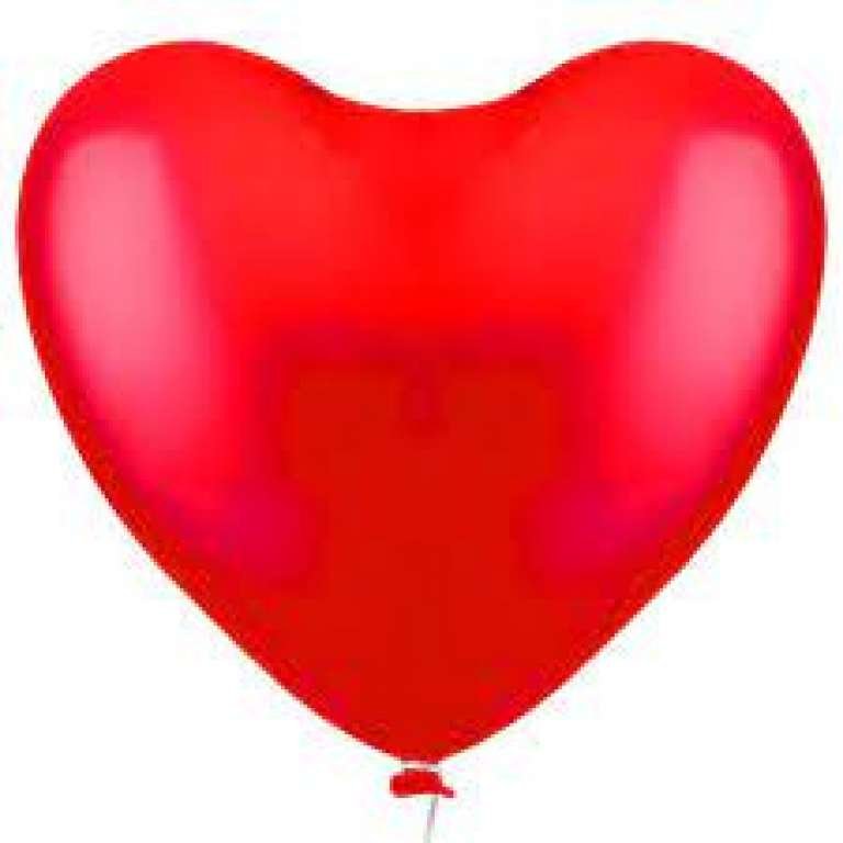 HAPPY DAY - BALAO CORACAO 11 LISO VERMELHO PAIXAO - PT.12UN
