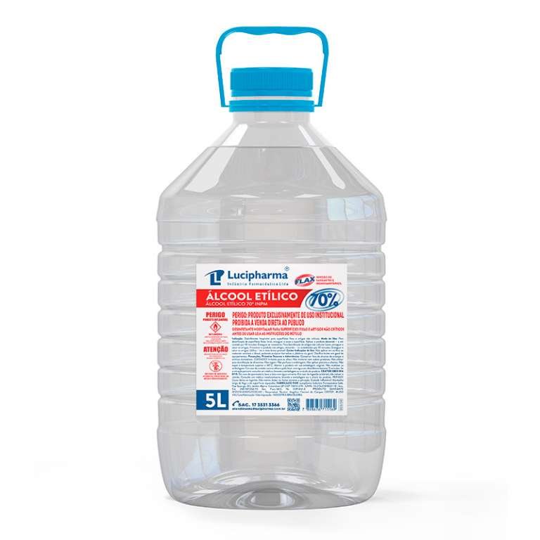 LUCIPHARMA - ALCOOL 70 ETILICO 5 LITROS - UN