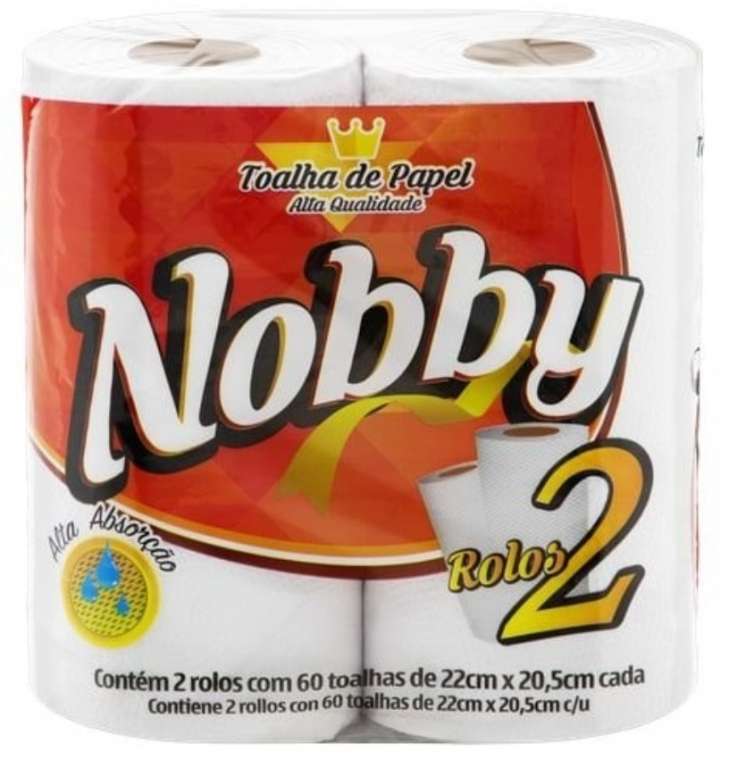 NOBBY - PAPEL TOALHA DE COZINHA 60FLS - PT.02UN